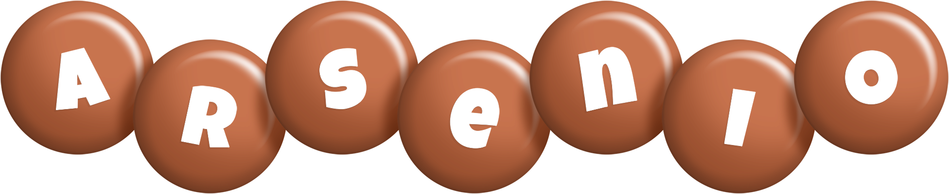 Arsenio candy-brown logo