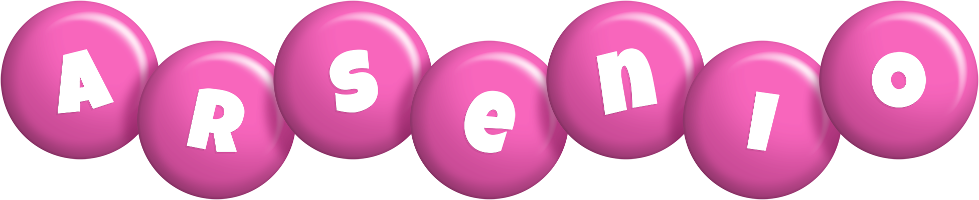 Arsenio candy-pink logo