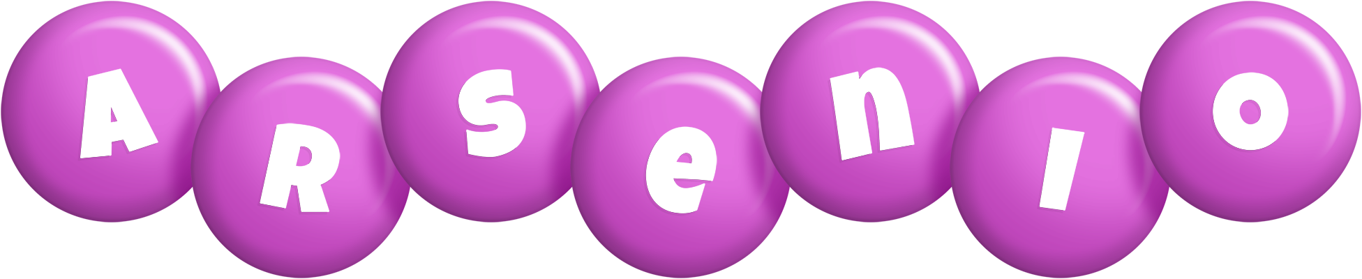 Arsenio candy-purple logo