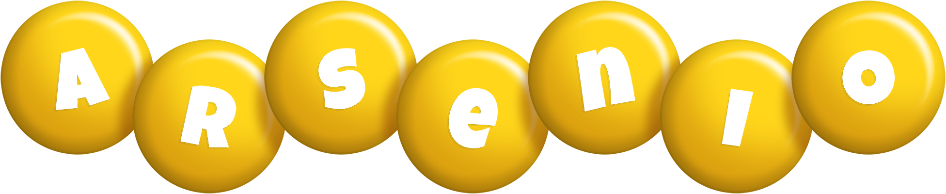 Arsenio candy-yellow logo