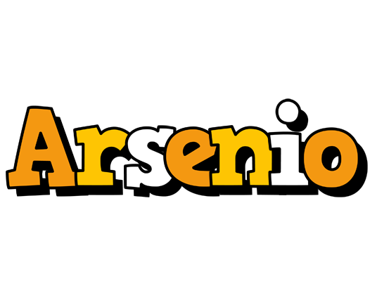 Arsenio cartoon logo