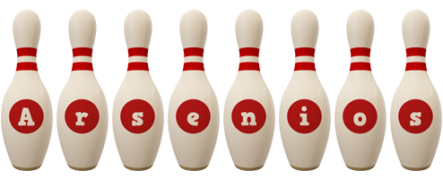 Arsenios bowling-pin logo