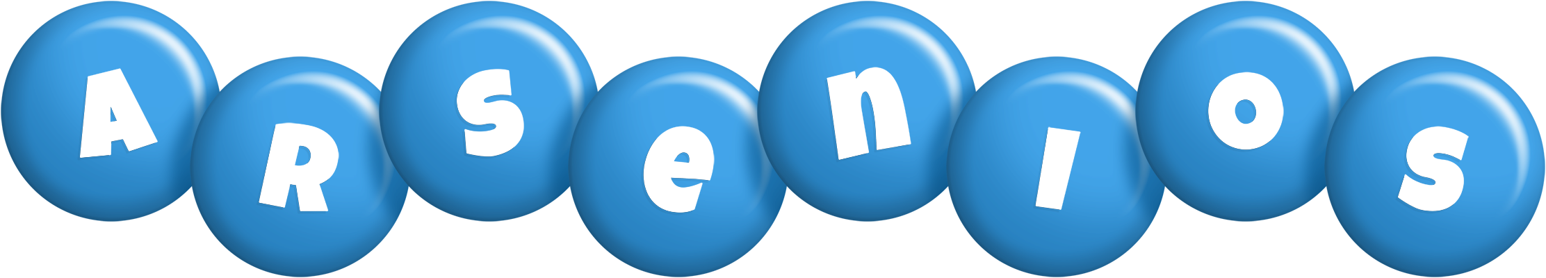 Arsenios candy-blue logo