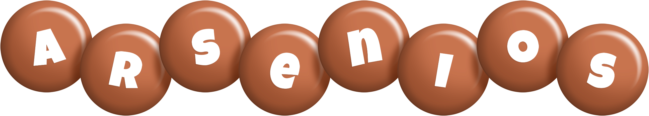 Arsenios candy-brown logo