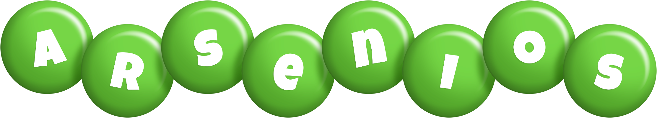 Arsenios candy-green logo
