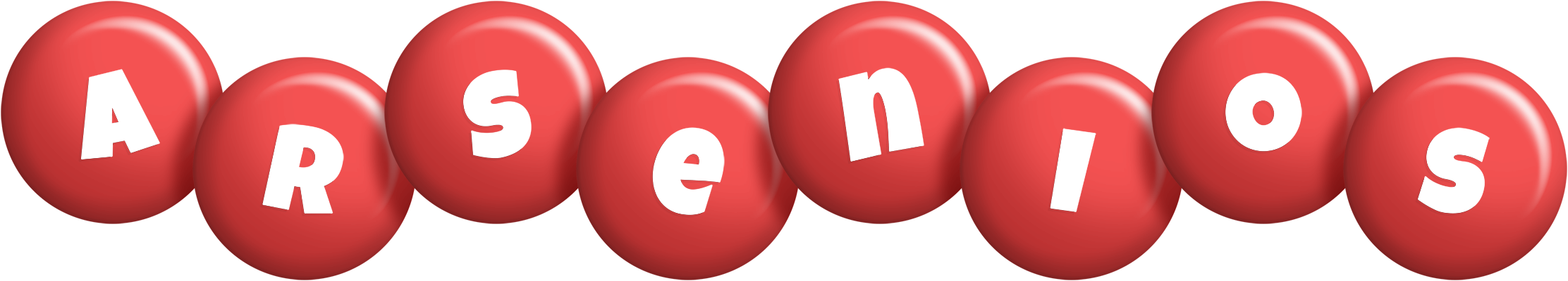 Arsenios candy-red logo