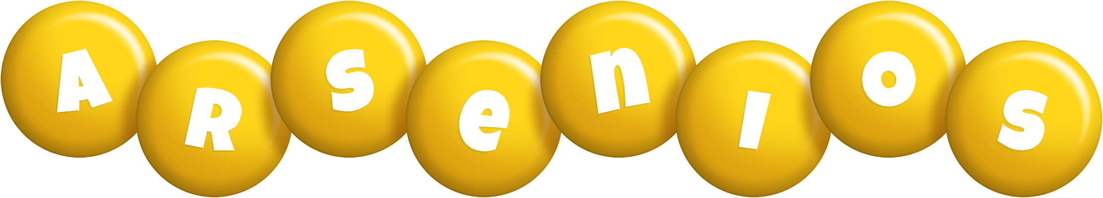 Arsenios candy-yellow logo