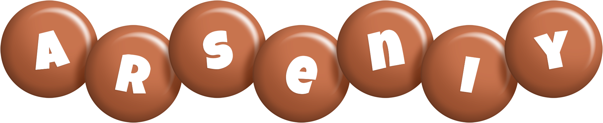 Arseniy candy-brown logo