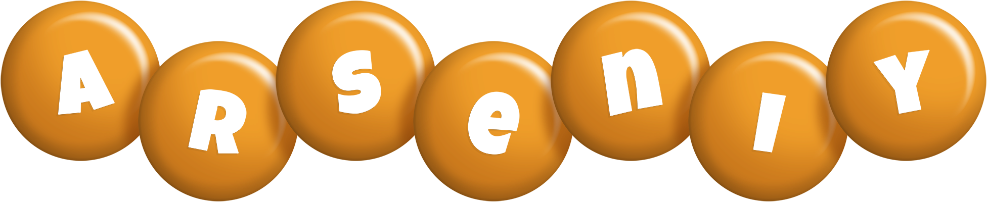 Arseniy candy-orange logo