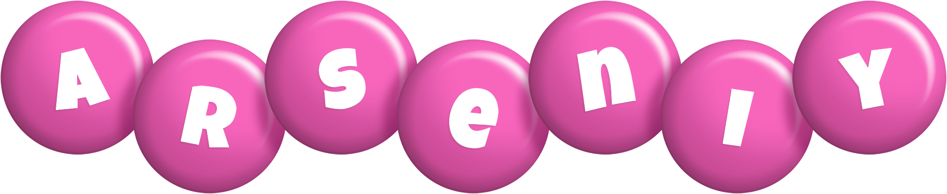 Arseniy candy-pink logo