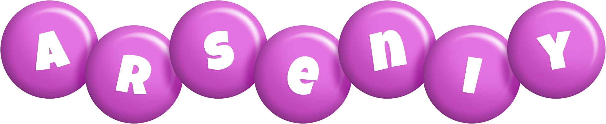 Arseniy candy-purple logo