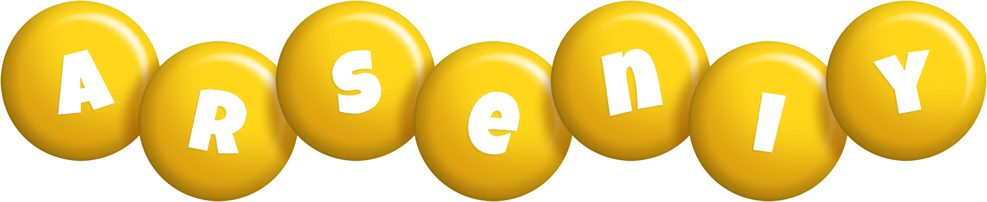 Arseniy candy-yellow logo