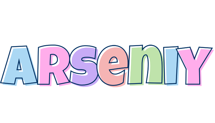 Arseniy pastel logo