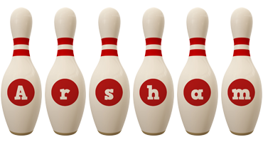 Arsham bowling-pin logo