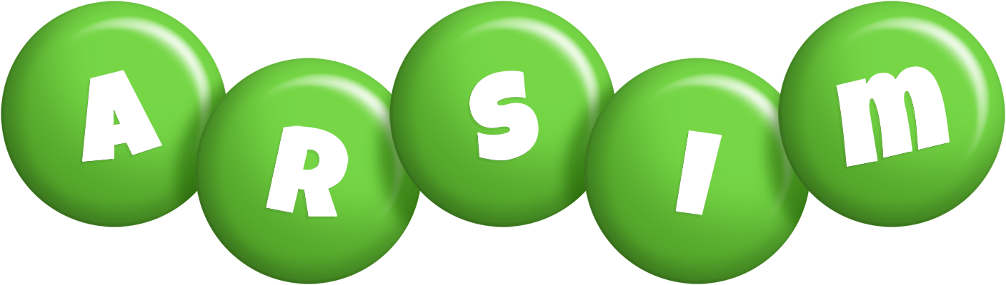 Arsim candy-green logo