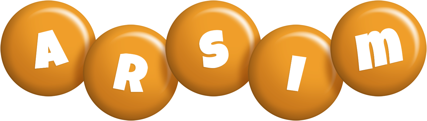 Arsim candy-orange logo