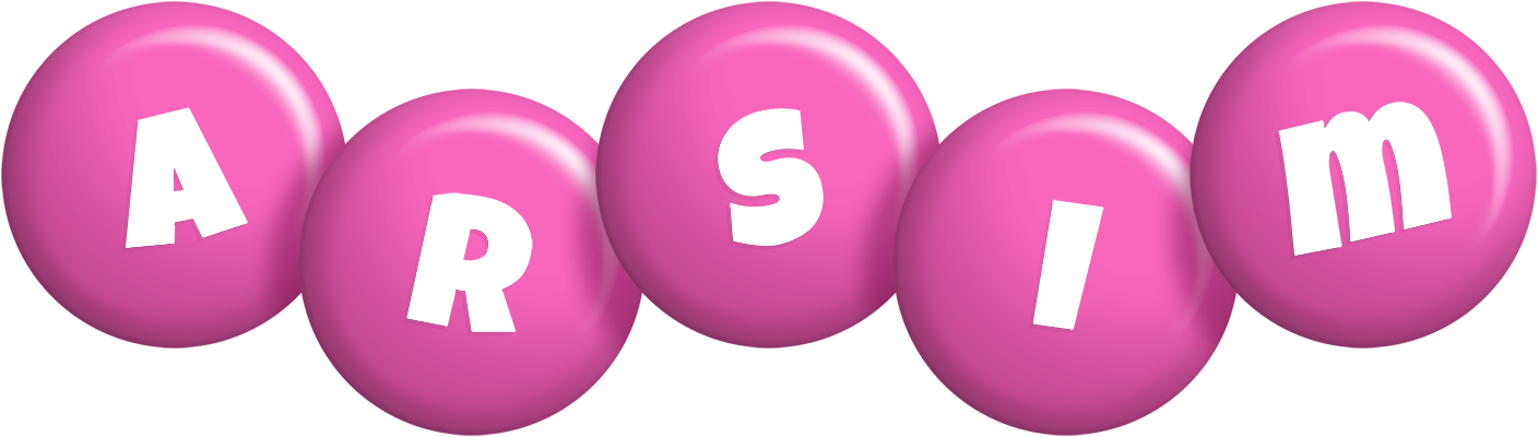 Arsim candy-pink logo