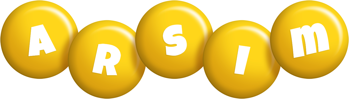 Arsim candy-yellow logo