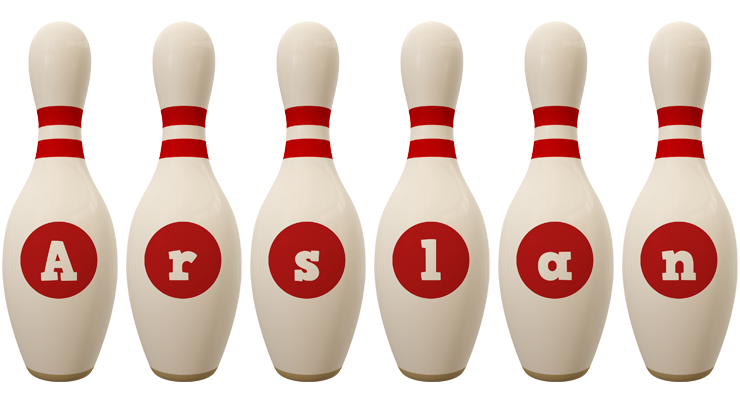 Arslan bowling-pin logo