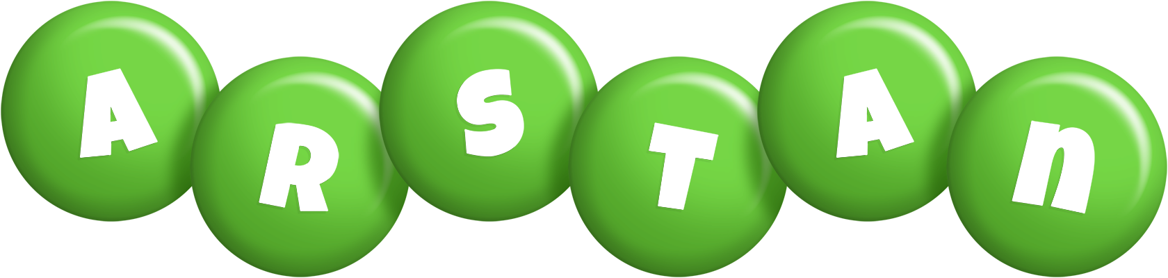 Arstan candy-green logo