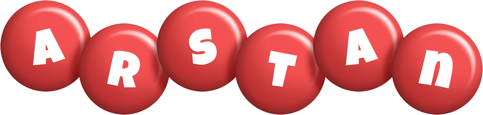 Arstan candy-red logo