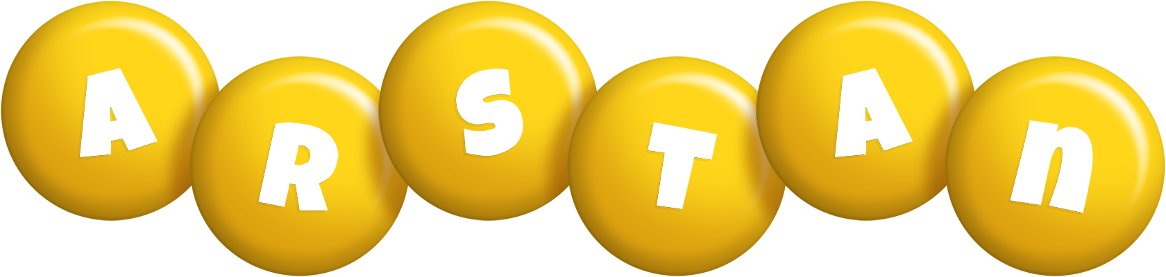 Arstan candy-yellow logo