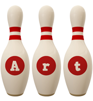 Art bowling-pin logo