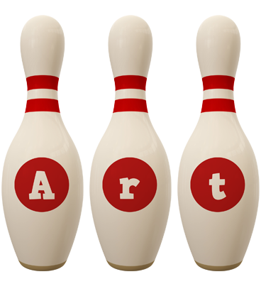 Art bowling-pin logo