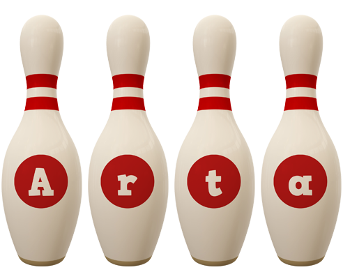 Arta bowling-pin logo