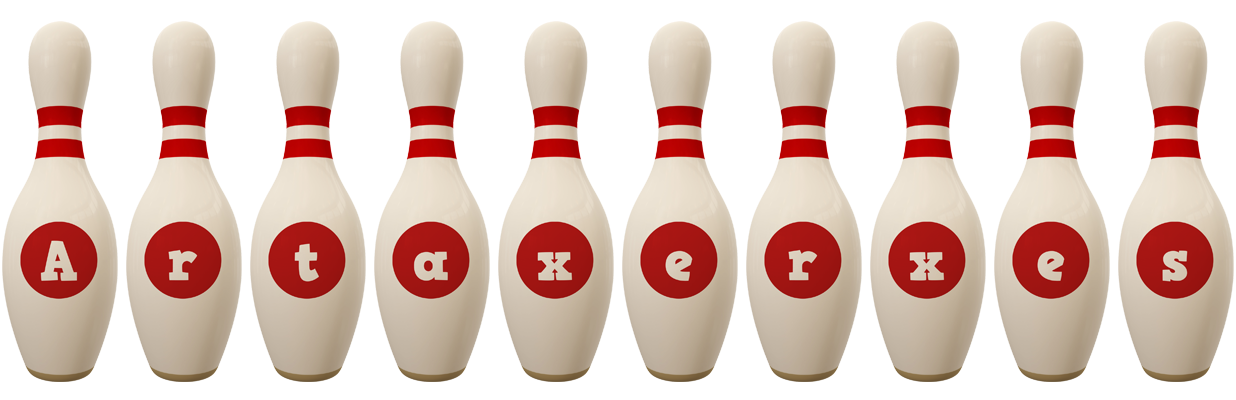 Artaxerxes bowling-pin logo