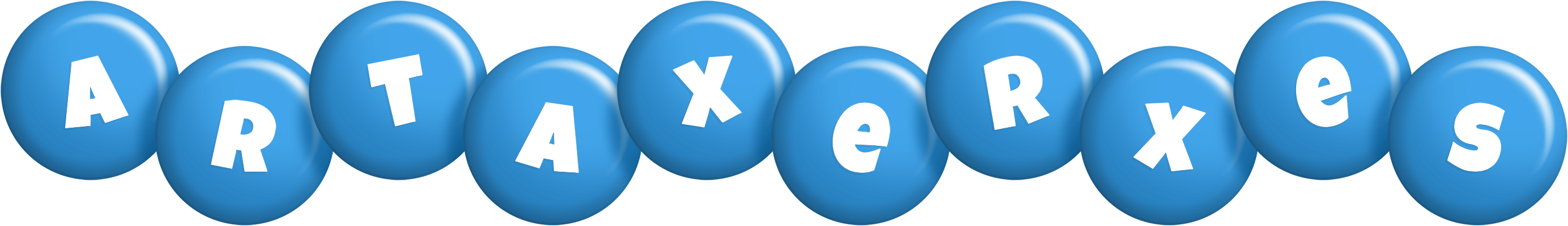 Artaxerxes candy-blue logo