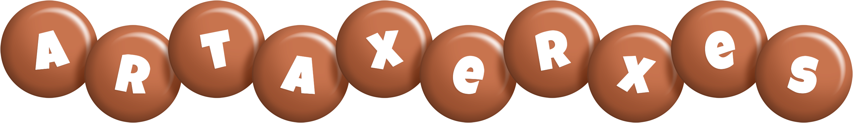 Artaxerxes candy-brown logo