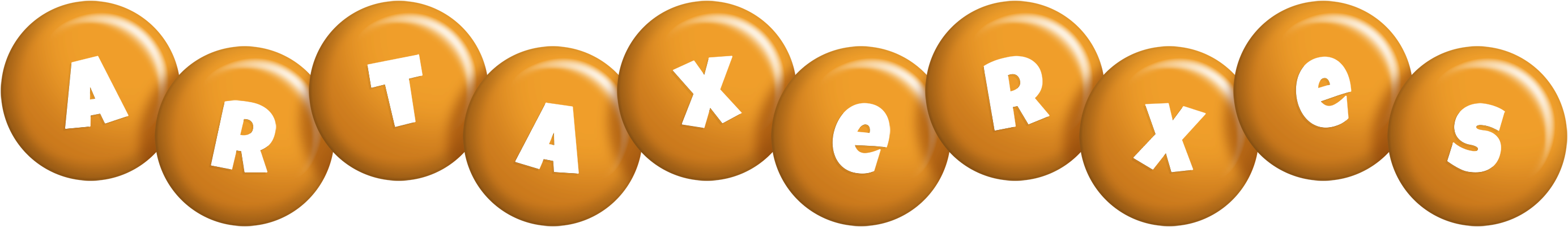 Artaxerxes candy-orange logo