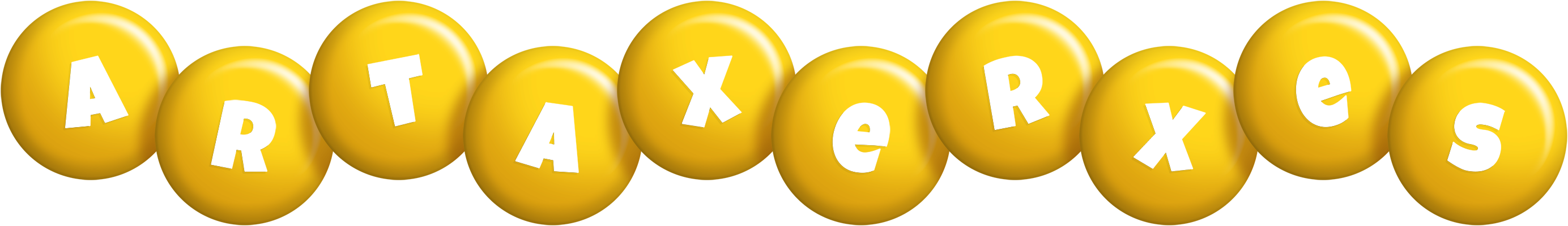 Artaxerxes candy-yellow logo