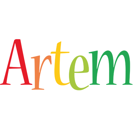 Artem birthday logo