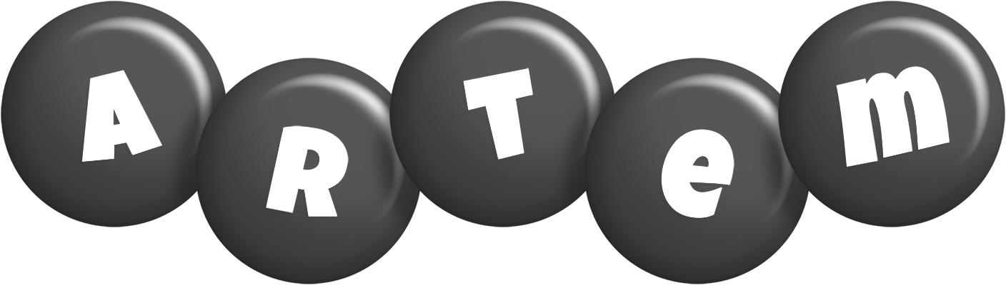 Artem candy-black logo