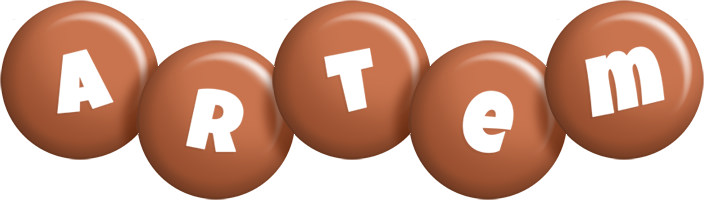 Artem candy-brown logo