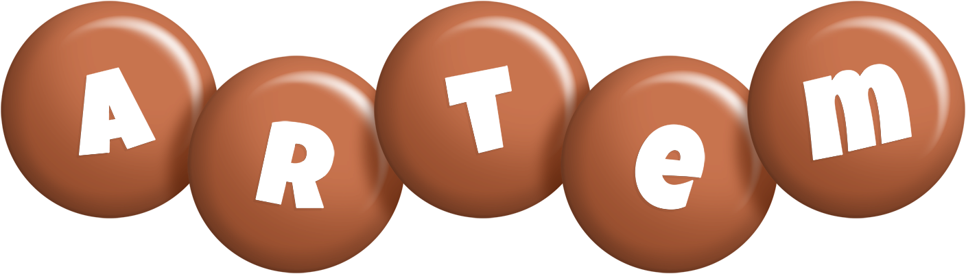 Artem candy-brown logo