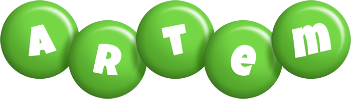 Artem candy-green logo