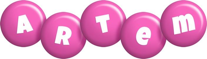 Artem candy-pink logo