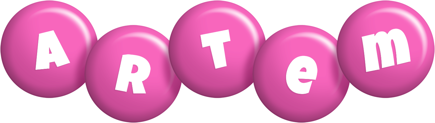 Artem candy-pink logo