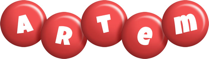 Artem candy-red logo