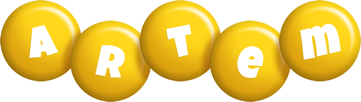 Artem candy-yellow logo