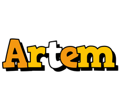 Artem cartoon logo