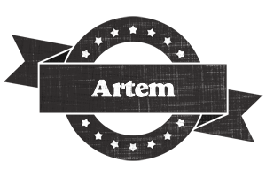Artem grunge logo