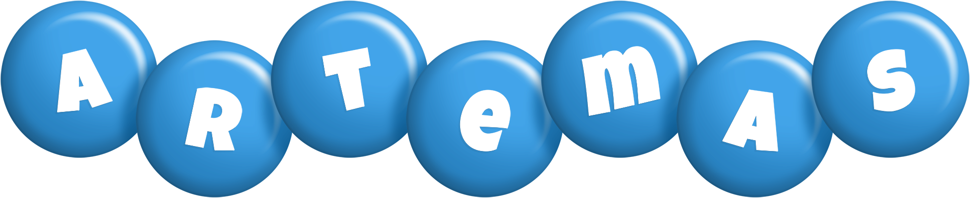 Artemas candy-blue logo