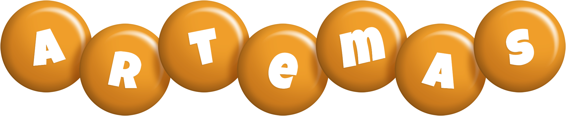 Artemas candy-orange logo