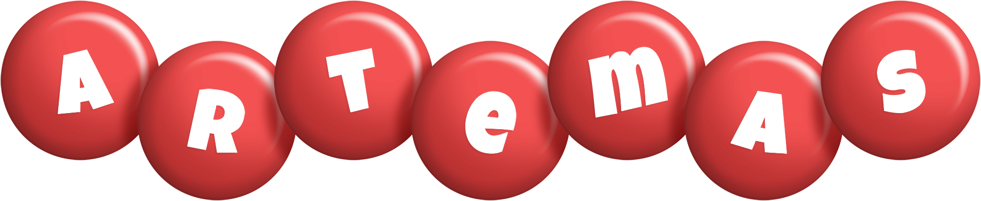 Artemas candy-red logo