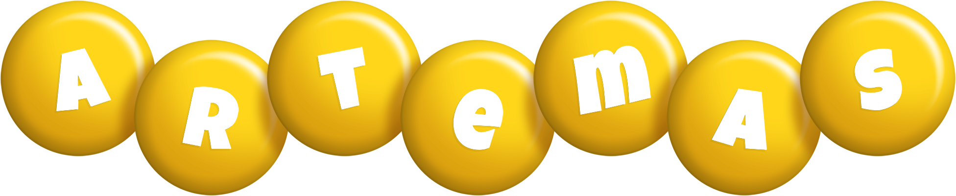 Artemas candy-yellow logo
