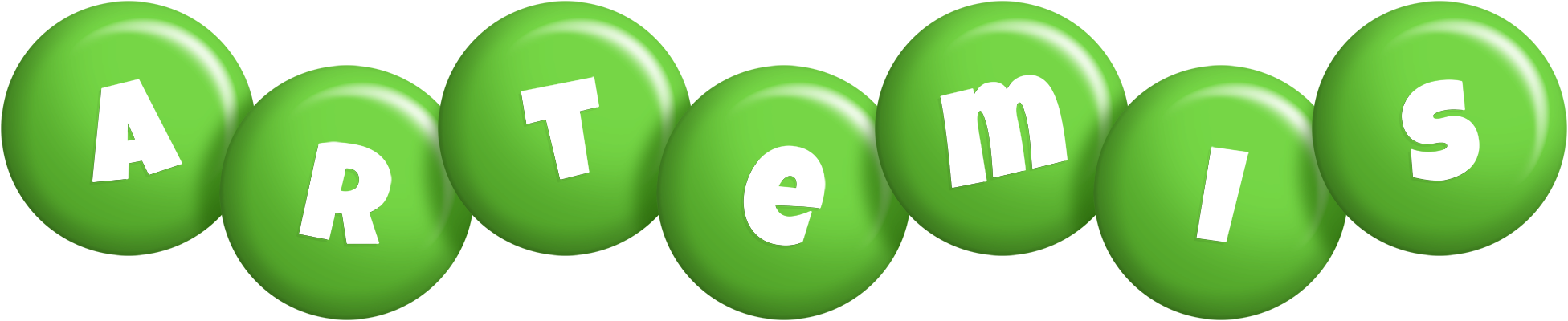 Artemis candy-green logo